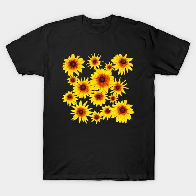 Blooming Yellow Flowers T-Shirt by DrawingEggen